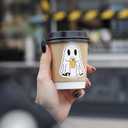 2 x WRAPAHOLIC Halloween Ghost Stickers Roll - Adorable Ghost Beer Design, 2 x 1.37 Inch, 500 Total Labels, Perfect for Gift Wrap & Shipping, Halloween, Kids Treat Bags, Outdoor Use