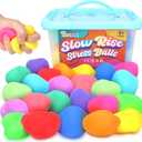Squishy Stress Balls for Kids - 24 Pack Dough Squishy Fidget Toys for Anxiety Relief, Classroom Prize Party Favors Bulk Toys, Goodie Bags Stuffer for Kids, Easter Basket Stuffers for Boys Girls