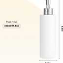 Ceramic Soap Dispenser 11.8oz Liquid Ceramic Soap Pump Dispenser for Bathroom, Refillable Dish Soap Dispenser for Kitchen