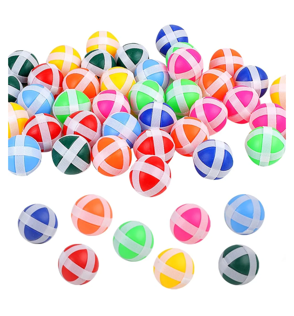 30 Pieces Kids Dart Board Sticky Balls, Colorful Sticky Balls for Fabric Dart Board Darts Game Accessories for Fabric Dart Board, Kids Indoor Outdoor Sport Party Game(8 Colors)