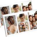 uxcell 2 Pcs Mini Collage Picture Frame, 3 in 1 Mini Photo Frame 2.1 x 3.4 Inch 3 Grids Clear Mini Photo Vertical Frame for 3 Inch Photos Desktop Tabletop Display, Transparent