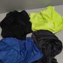 Real Essentials 4 Pack: Mens Short Sleeve Rash Guard Shirt Quick Dry UPF 50+ Sun Protection Swim  (Medium)