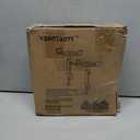 Set of 2 Dual Side Clamping Studio Monitor Stands Desktop Clamp Speaker Stands Height Adjustable Against The Wall Extendable Top Plate Mounted by Screws