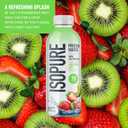 Isopure Clear Protein Water with Electrolytes, 15g Whey Protein Isolate, Zero Sugar, Strawberry Kiwi, 20 fl oz, 12-Pack (EXP 11/17/26)