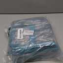 Clear Vinyl Zippered Storage Bags (3-Pack) 40L Sturdy Storage Bags for Sweaters, Blankets, Comforters, Bedding Sets and Much More! (Turquoise, 18x15x9)