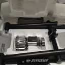 Fitvids Bike Trainer Stand Steel Bicycle Exercise Fluid Magnetic Stand with Front Wheel Riser Block, Multiple Options (Black)