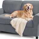 SUBRTEX 5 Pieces Stretch Sofa Slipcover Sets Couch Cover Sets Backrest Cushion Covers Furniture Protector Collection Set for Oversize Sofa Loveseat Chair Slip Covers(Medium, Light Gray)
