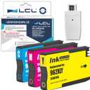LCL 962XL Ink Cartridges Color Combo Pack Replacement for HP 962 XL Ink 3JA00AN 3JA01AN 3JA02AN for Pro 9015 9010 9018 9020 9025 9012 9013 9014 9016 9019 9022 9023 9026 9027 9028 9029 Printer (CMY)