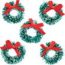 Mini Christmas Trees Wreaths figures