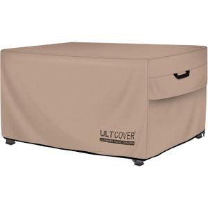 ULTCOVER Rectangular Gas Fire Pit Table Cover 44x28 inch Waterproof Heavy Duty Firepit Cover