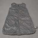 DaysU Baby Sleep Sack with Plush Dots 0-6 Months, 2.5 TOG Sleeveless Baby Wearable Blanket with 2-Way Zipper, Sleeping Bag for Infant Newborn, Grey (Small)