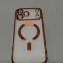 CHICLADY for iPhone 17 Pro Max Case with 1X Screen Protector, [Compatible with MagSafe] [Integrated Camera Protection], Non Yellowing Slim Cute Women Girly Cover for iPhone 17 Pro Max, Cosmic Orange