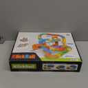 klick Rail Electric Train Set 3D Magic Flexible Race Track for Kids 3 4 5 6 7 8 Years Old, Race Car Track with Anti-Gravity, Educational STEM LearningToy for Boys Girls Birthday