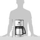 Cuisinart 12-Cup Coffee Maker, Programmable PerfecTemp Thermal Carafe Coffee Machine with 1-4 Cup Setting, Brew Strength Control and Brew Pause, Stainless Steel, DCC-3400NAS, Silver
