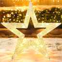 Brightown Outdoor Christmas Decorations - Star Lights Xmas Decor - Large 28in 3D Star LED Twinkle Lights for Outside Indoor Holiday Xmas New Year Winter Wall Hanging Decor