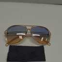 livho Trendy Polarized Aviator Sunglasses Women Men, Retro Sun Glasses for Women Men 2025, Oversized UV Protection Shades (Clear Brown/Green Gradient Brown)