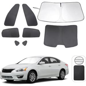 TINGLU Window Shades for Nissan Altima Sedan 2013-2018 8PCS Accessories Car Side Full Windows Windshield Sun Shade Sun UV Rays & Privacy Protection for Camping,Napping,and Relaxing