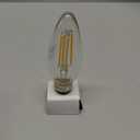 Spring Memory 12 Pack E12 Dimmable 60W Equivalent LED Chandelier Light Bulbs, 4.5W Clear 2700K Soft Warm White 500LM B11 Vintage Filament Candle Light