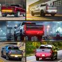 DREAMOTOR Tailgate Light Bar, 60" Aluminum Truck Tailgate Light Strip, Triple Row 864 LED Light Strip Compatible with GMC Sierra Chevrolet Silverado Dodge Ram 1500 2500 Ford F150 F250 Toyota Tundra