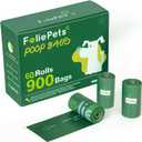 Poop Bags for Dogs - 40% Plant-Based, Extra Thick 9x13 Inch Dog Poop Bags RollsLeakproof Waste Bags (900 Counts)