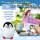 Penguin Taba Squishy, Kawaii Squishies, Penguin Sticky Stress Balls for Kids Sensory Toy, Cute Animals Stress Squeeze Ball, Taba FuFu Squishy Toys for Kids, Birthday Gifts