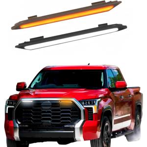 Led Gril Grille Lights for 2022 2023 2024 2025 Toyota Tundra trd-off Road Sport Grills led Bar Turn Signal Lights For Tundra trd accessories (Sport-Tundra-DRL)