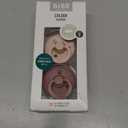 BIBS Pacifiers 0-6 Months | Set of 2 Colour Pacifier with Symmetrical Nipples | BPA-Free Natural Rubber | Made in Denmark | Woodchuck/Blush, 0-6 Months