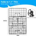 QualyQualy 2 Packs Foldable Crab Trap 24", Crab Bait BagPacific Heavy Duty Steel Crap Cage Kit with Harness, 100 Sinking Line, Easy Store & Carry Crabbing Kit