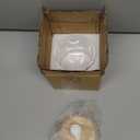 HAOTOP Clear Glass Condiment Pots with Spoon Wooden Lid and Silicone Sealing, Farmhouse Container Jar Dispenser Holder for Home Kitchen,12 oz Labeled Sugar