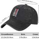 Walk with Jesus Embroidered Baseball Cap Vintage Adjustable Washed Cotton Christian Hat for Men Women,Black (Black)