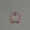 Blingbrione Clear Band Compatible Apple Watch Women 42mm Men,Transparent Jelly Soprt Strap with Cover Case Protector for iWatch Series 11 10 Pink 