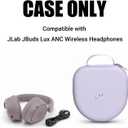 Headphones Case for JLab JBuds Lux ANC Wireless Headphones - Travel Storage Headphones Case (Mauve Purple)