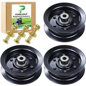 3 Pack 132-9420 Flat Idler Pulley Replaces 106-2175 Flat Idler Pulley for Toro 50" 42" Timecutter SS5000 SS4235 SS4225 MX5060 SS5060 MX5050 Z5000 Z4200 MX5000 SS4200 Z5035 Riding Mowers