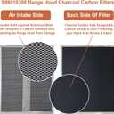 S99010308 Range Hood Charcoal Carbon Filters Replacement For Broan BPSF30 QS WS 99010308 And GE WB02X10707 Non-Ducted Range Hood,13.38 X 10.74 X 0.04 in Pack of 2