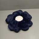 Flower Pillow, Flower Shaped Pillow Decorative Throw Pillows for Bed Couch, Cute Daisy Pillow Dorm Decor Floor Seating Cushion (Navy Blue, 15 Inches)