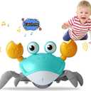 Crawling Crab Baby Toy Fantastic Creatures Toys Infant Sensory Tummy time Toys 3 4 5 6 7 8 9 10 11 12 Babies boy Girl Learning Crawl 3-6 6-12 Walking Toddler Gifts for 36 Months Old (Green)