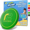 Soft Flying Disc  Fun Outdoor Toy for Kids, Teens & Adults  Easy to Catch - Fun Christmass Gifts for Kids - Pool & Beach Games  Holiday Present Stocking Stuffer for Boys & Girls Ages 3 4 5 612+ (Green)