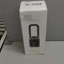 Misby Desk Fans Small Quiet, 13 Inch Bladeless Table Fan, 5 Speeds for Powerful Airflow, 70 Oscillating Fan with Night Light and Timer, Desktop Cooling Fan for Bedroom, Office, Nightstand (Ivory White)