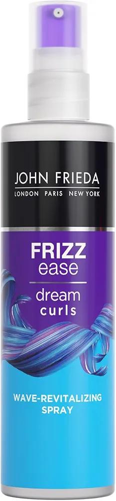 John Frieda Dream Curls Wave Revitalizing Spray, Light Moringa Oil Spray for Wavy Hair, Curly Girl Method Approved, Anti Frizz Curl Defining spray, 5 Oz