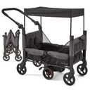 Contours Curve 360 Lightweight Double Baby Stroller Wagon for 2 Kids, Fits Infant Car Seats, Ultra Maneuverable, Easy in and Out for Toddlers with Deep Footwell, Storage Pockets and Adjustable Handle