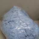 Exclusivo Mezcla Queen Size Fleece Blanket for Bed, 90x90 Inches Stylish Jacquard Velvet Soft Blanket, Fuzzy Cozy Lightweight for Winter, Blue