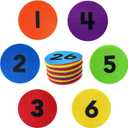 Carpet Dots with Number 1-26,4 Inch Circle Sitting Spots Markers,6 Colors Carpet Markers for Classroom,Floor Dots for Teacher Supplies(26pcs)