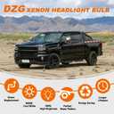 DZG D5S HID Headlight Bulbs for 2016 2017 2018 Chevy Silverado 1500 WT LS LT 2015-2018 GMC Sierra 1500 2500 3500 HD, 8000K Cool White 35W Metal Base Xenon Replacement High Low Beam Bulb, Pack of 2