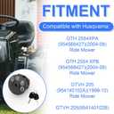 Lawn Mower Starter Ignition Switch with Key 7 Terminals for Husqvarna Sears Craftsman John Deere Parts, 4 Position Ignition Starter Switch Compatible with 175566 175442 GY20074 and More