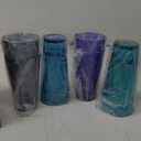 US Acrylic Optix Plastic Reusable Drinking Glasses (Set of 8) 20oz Water Cups in Coastal Colors | BPA-Free Tumblers, Made in USA | Top-Rack Dishwasher Safe