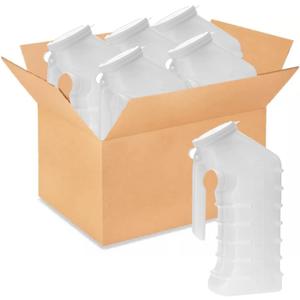 Dealmed Male Urinal - Spill Proof Cover, Bulk - 48 Count, 1000 cc