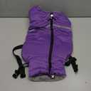 BRKURLEG Purple Dog Coat with Harness, Dog Winter Jacket, Dogs Onesie Body Warm Jackets, Small Dogs Winter Coats Reflective Windproof Warm Cold Weather Coats, Pet Waterproof Jackets, L