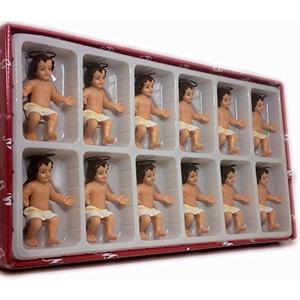 Alliance 3" Baby Jesus Figurine Statue Christmas Figurine Niño Dios Nativity 12 Pcs Set