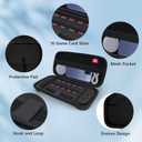 Uxilep Carrying Case Compatible with Nintendo Switch 2 (2025),Portable Hard Shell Carry Case with 10 Game Card Slots,Protective Travel Bag for Nintendo Switch 2 Console Accessories (Black)