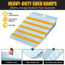 Otoolling 36" X 60" Shed Ramp for Riding Mower, Heavy Duty Loading Ramp